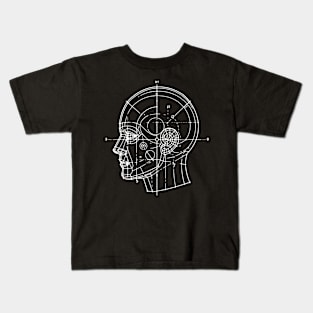 wireframe head Kids T-Shirt